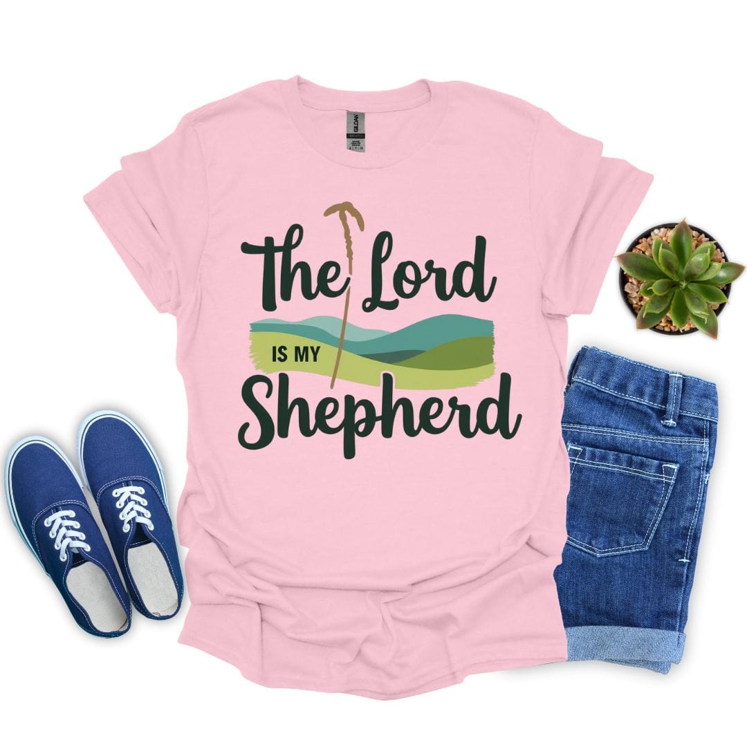 The Lord Is My Shepherd in Green Hill T-shirt