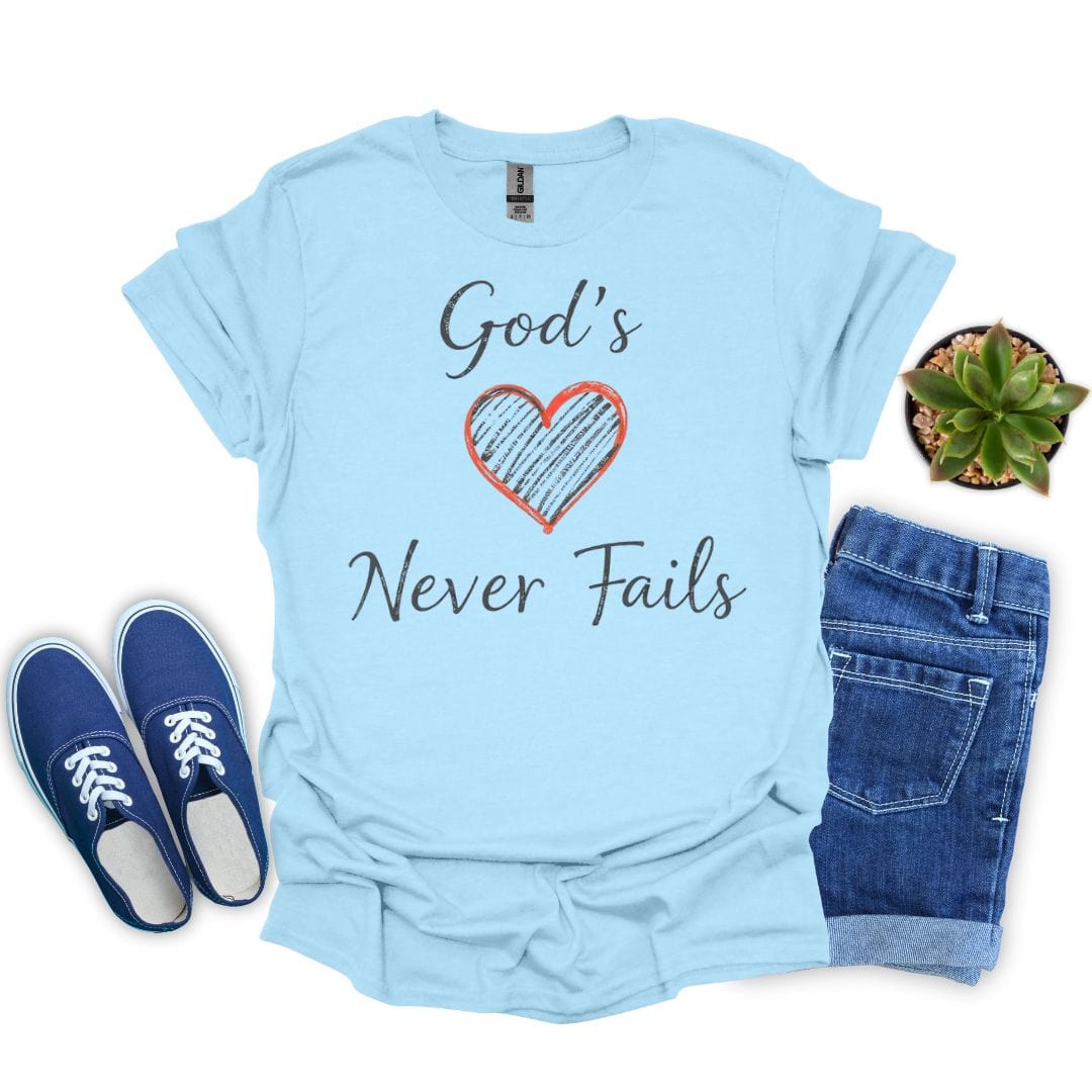 God's Love Never Fails Minimalist T-Shirt