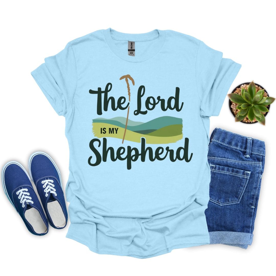 The Lord Is My Shepherd in Green Hill T-shirt