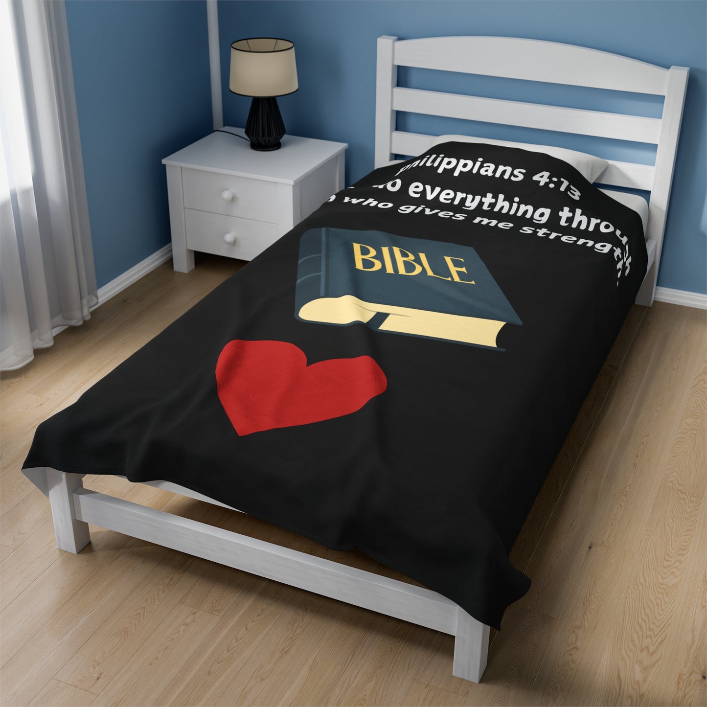 Faith & Strength – Philippians 4:13 Blanket