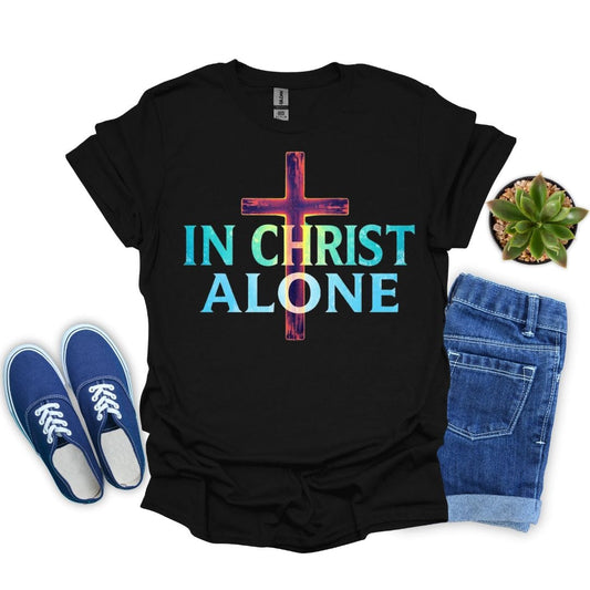 In Christ Alone Glowing T-Shirt