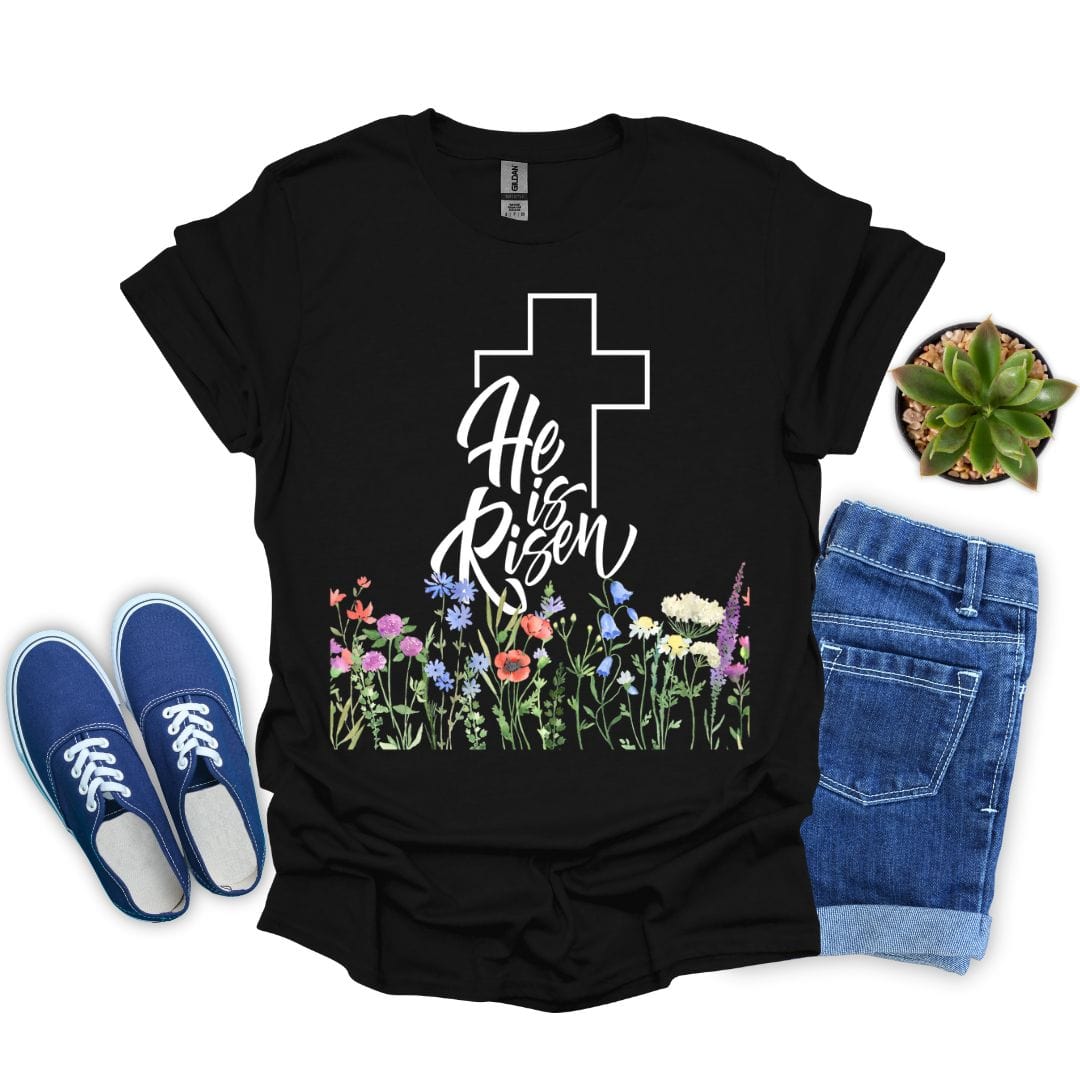He is Risen in Garden T-Shirt