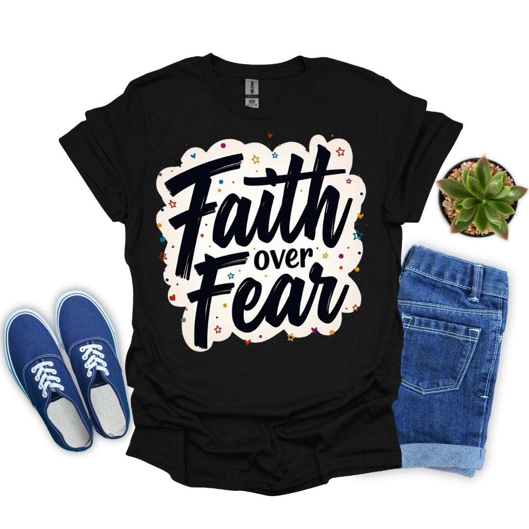Faith Over Fear With Stars T-shirt