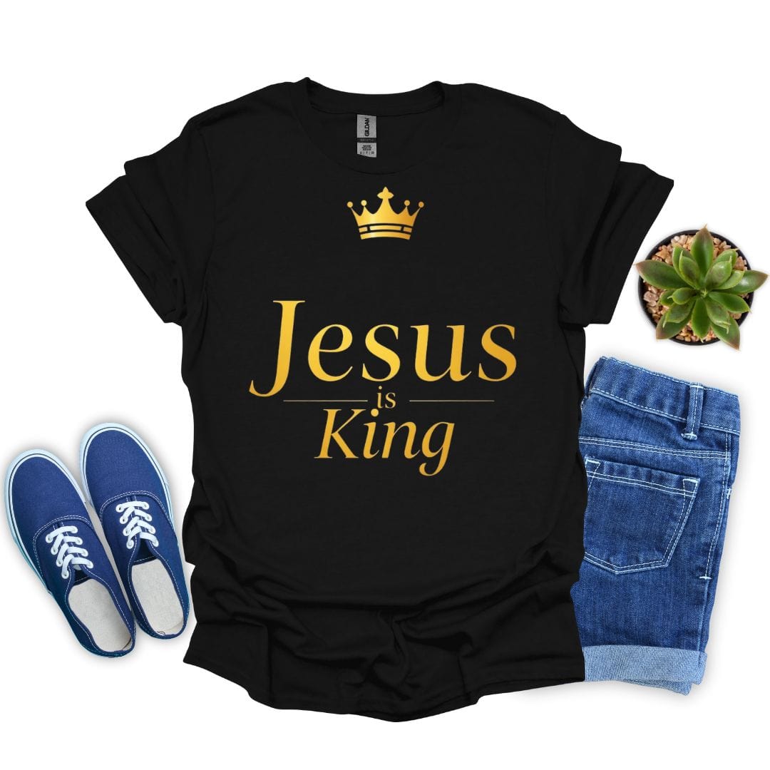 Jesus is King In Gold T-shirt