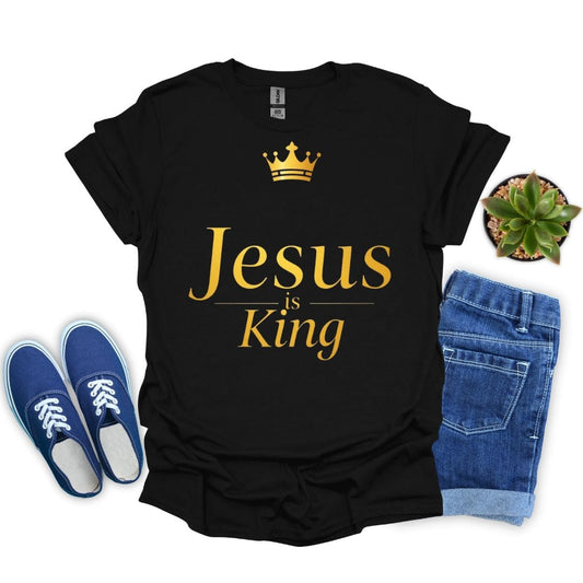 Jesus is King In Gold T-shirt