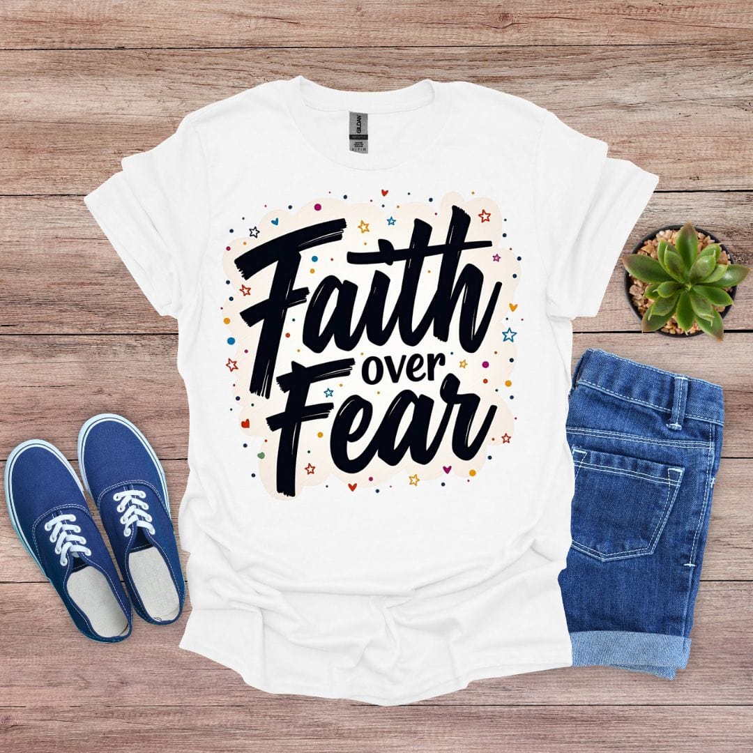 Faith Over Fear With Stars T-shirt