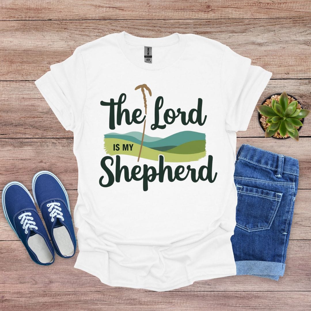 The Lord Is My Shepherd in Green Hill T-shirt