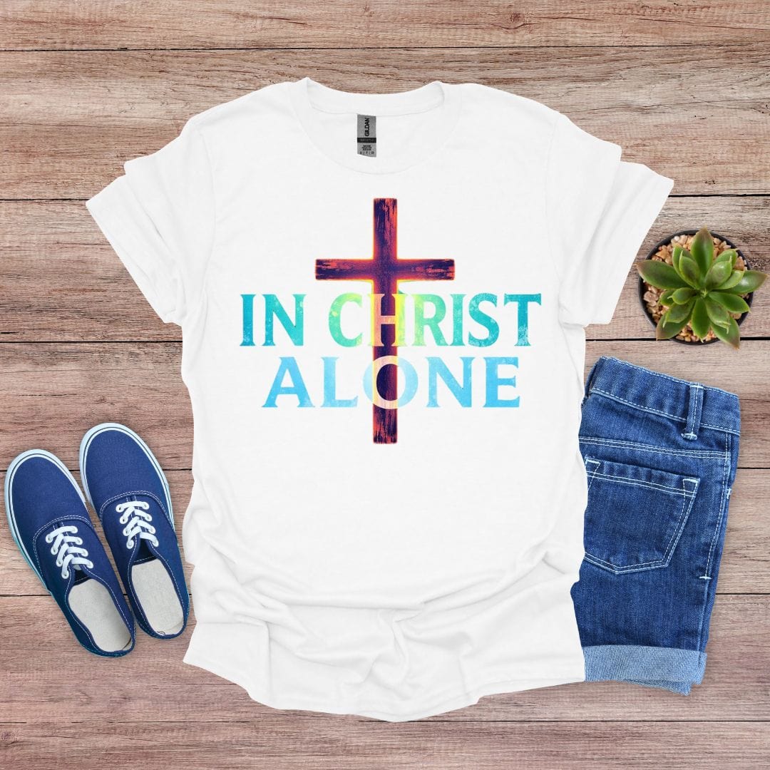 In Christ Alone Glowing T-Shirt
