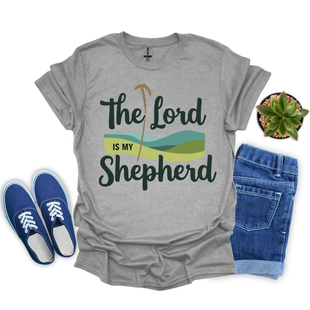 The Lord Is My Shepherd in Green Hill T-shirt