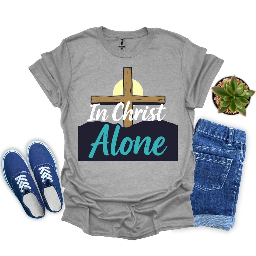 In Christ Alone With Cross T-Shirt