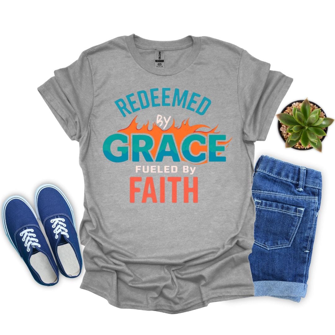 Redeemed by Grace – Fueled by Faith T-Shirt