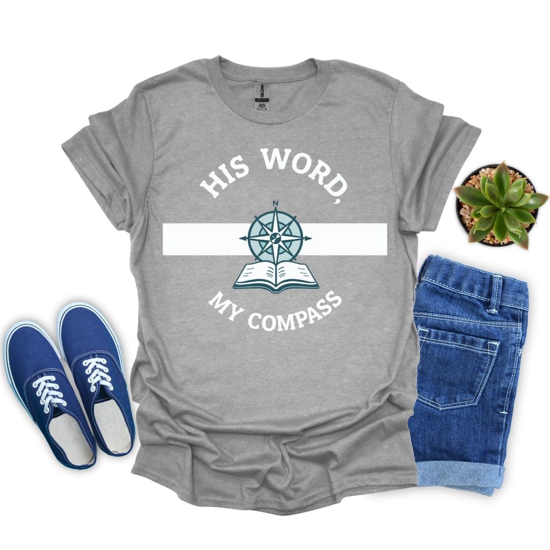 His Word, My Compass With Design T-Shirt