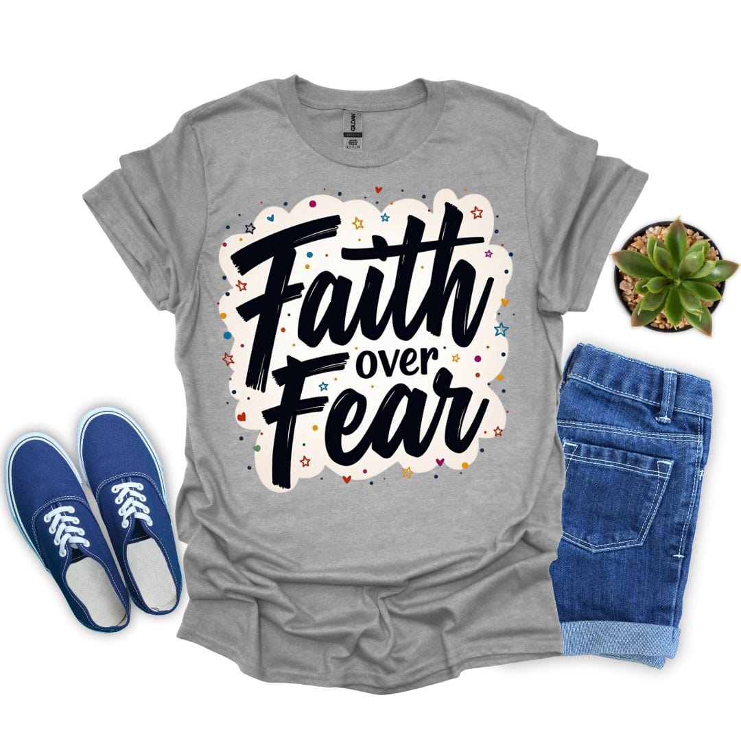 Faith Over Fear With Stars T-shirt