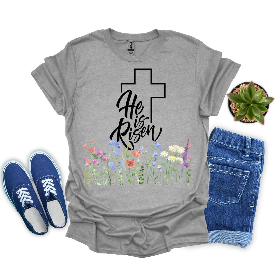 He is Risen in Garden T-Shirt