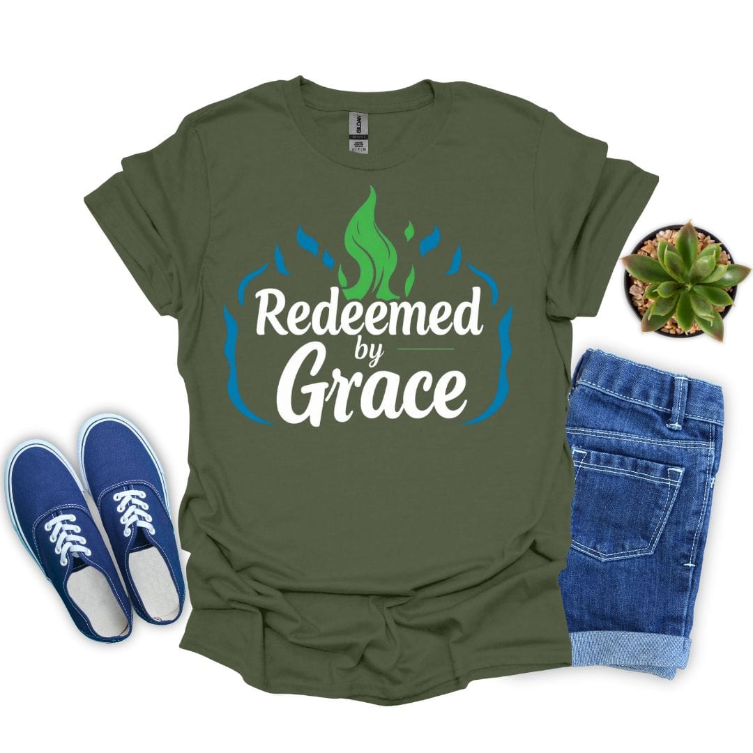 Redeemed by Grace With Fire T-Shirt