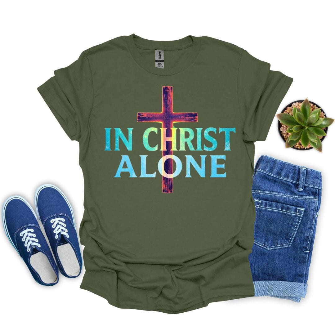 In Christ Alone Glowing T-Shirt