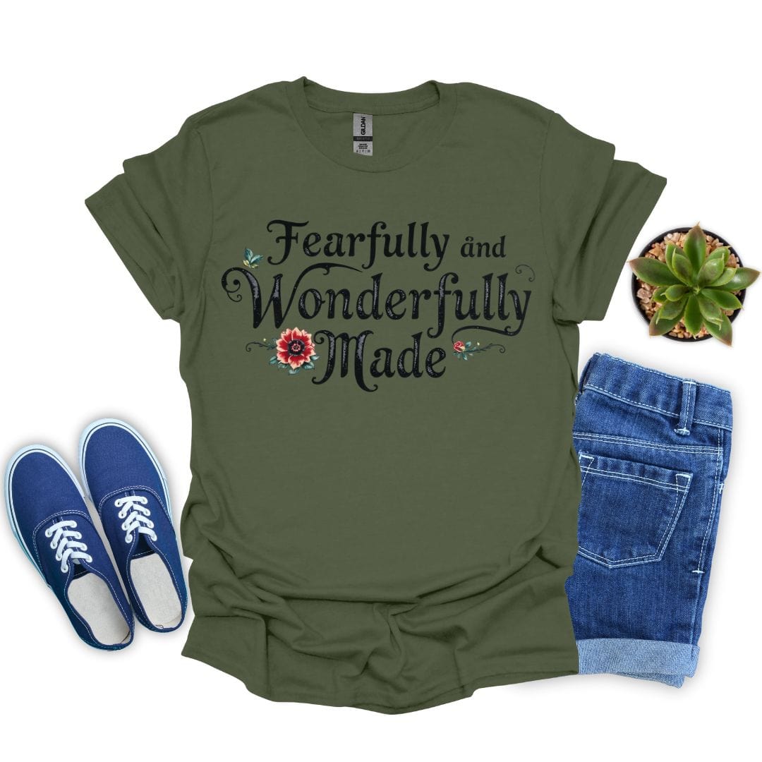 Fearfully and Wonderfully Made Elegant T-Shirt
