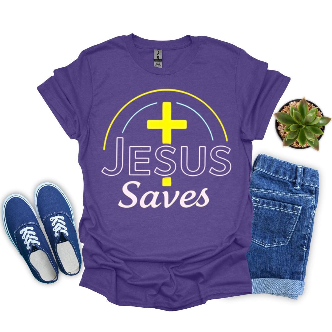 Jesus Saves With Cross T-Shirt
