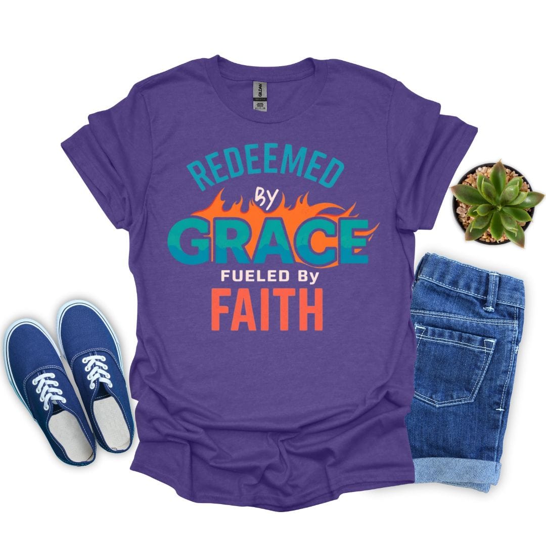 Redeemed by Grace – Fueled by Faith T-Shirt