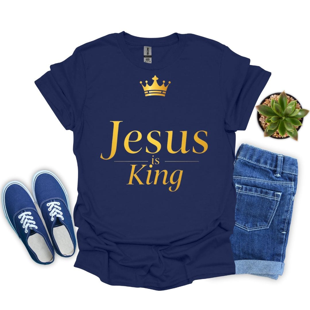 Jesus is King In Gold T-shirt