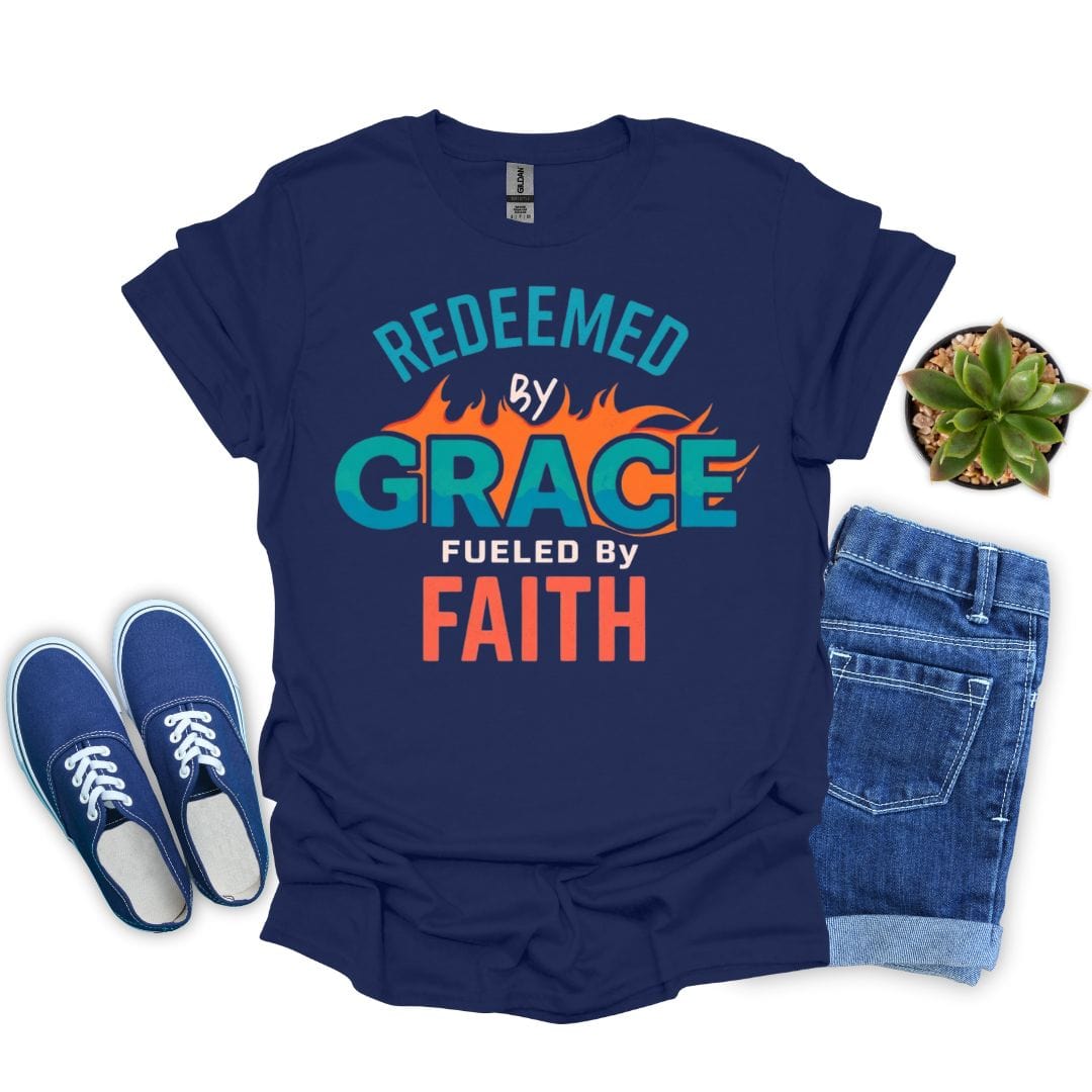 Redeemed by Grace – Fueled by Faith T-Shirt