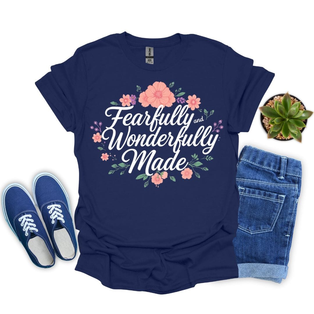 Fearfully and Wonderfully Made with Flowers T-Shirt