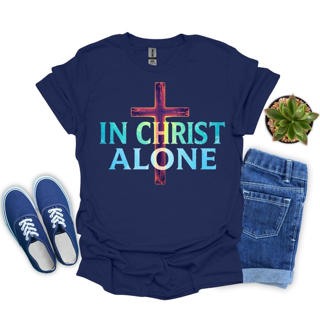 In Christ Alone Glowing T-Shirt