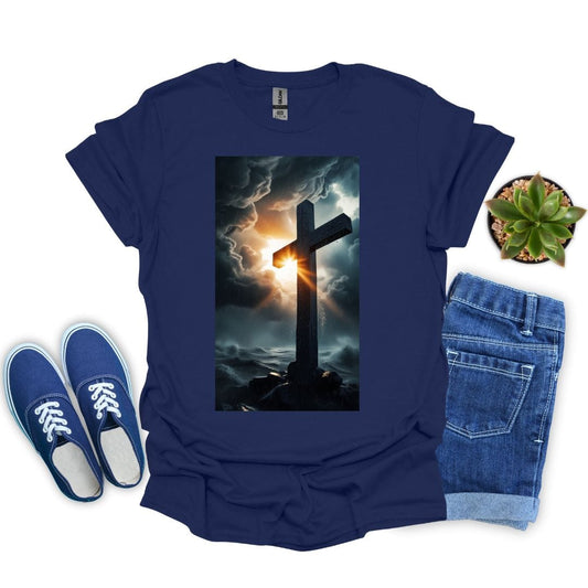 Cross and Cloudy Clouds T-Shirt