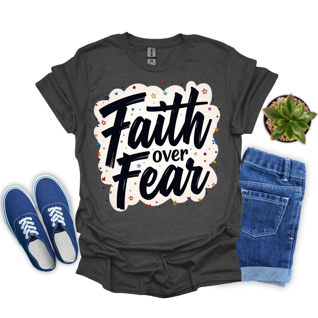 Faith Over Fear With Stars T-shirt