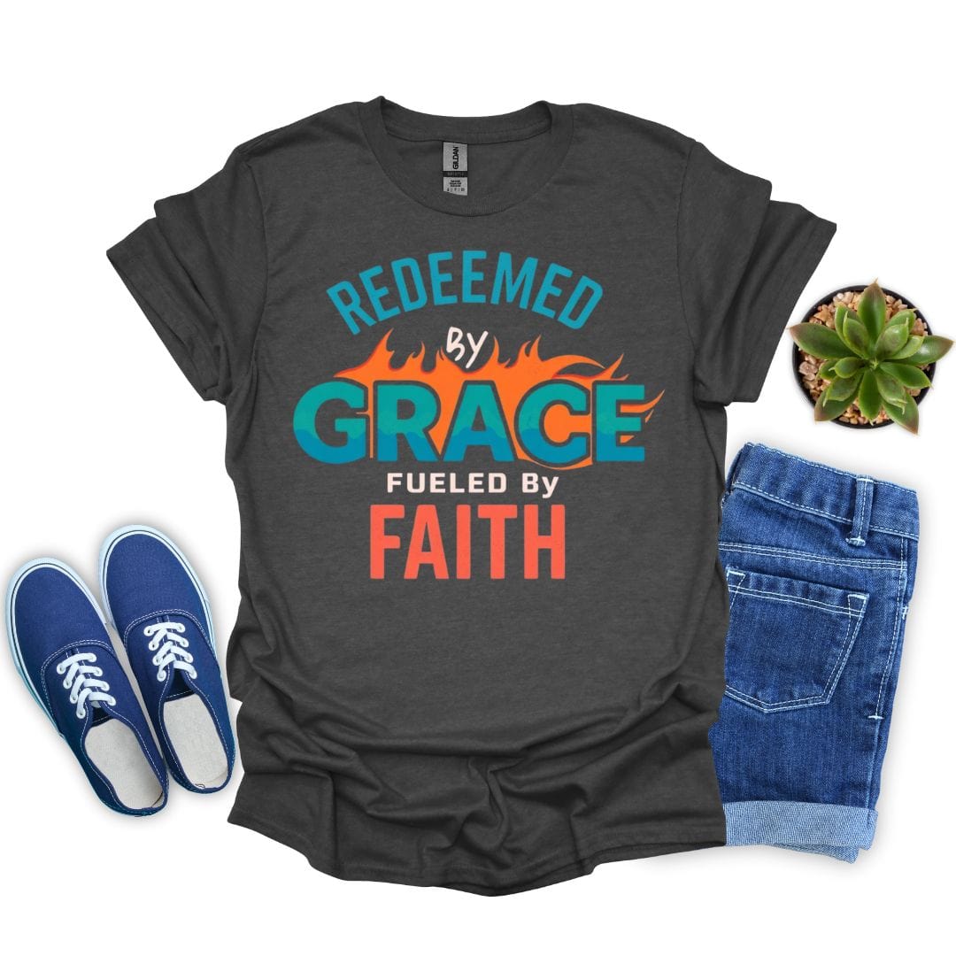 Redeemed by Grace – Fueled by Faith T-Shirt