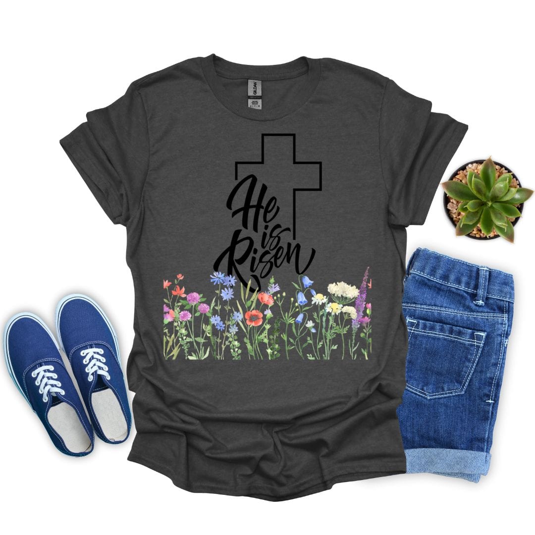 He is Risen in Garden T-Shirt