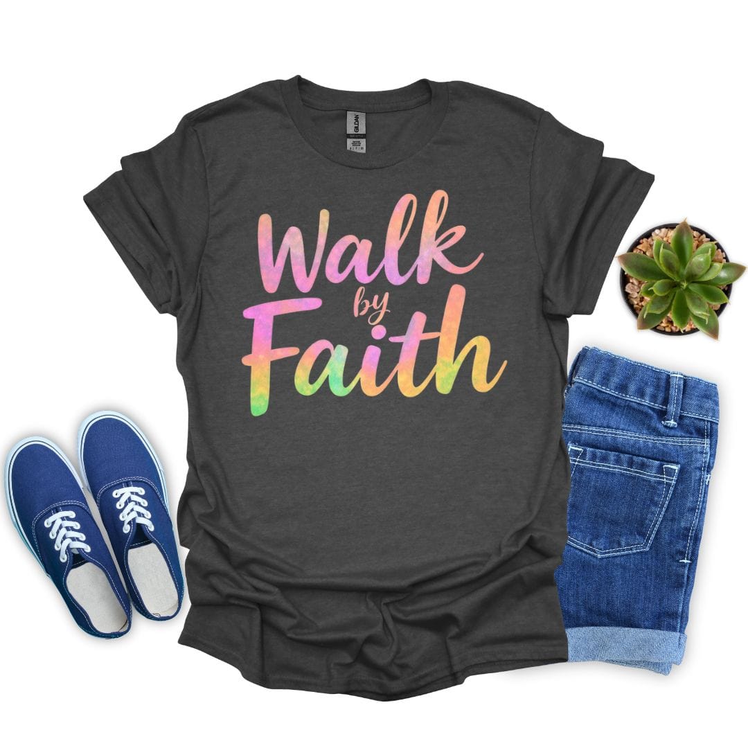 Walk by Faith in Pink T-Shirt