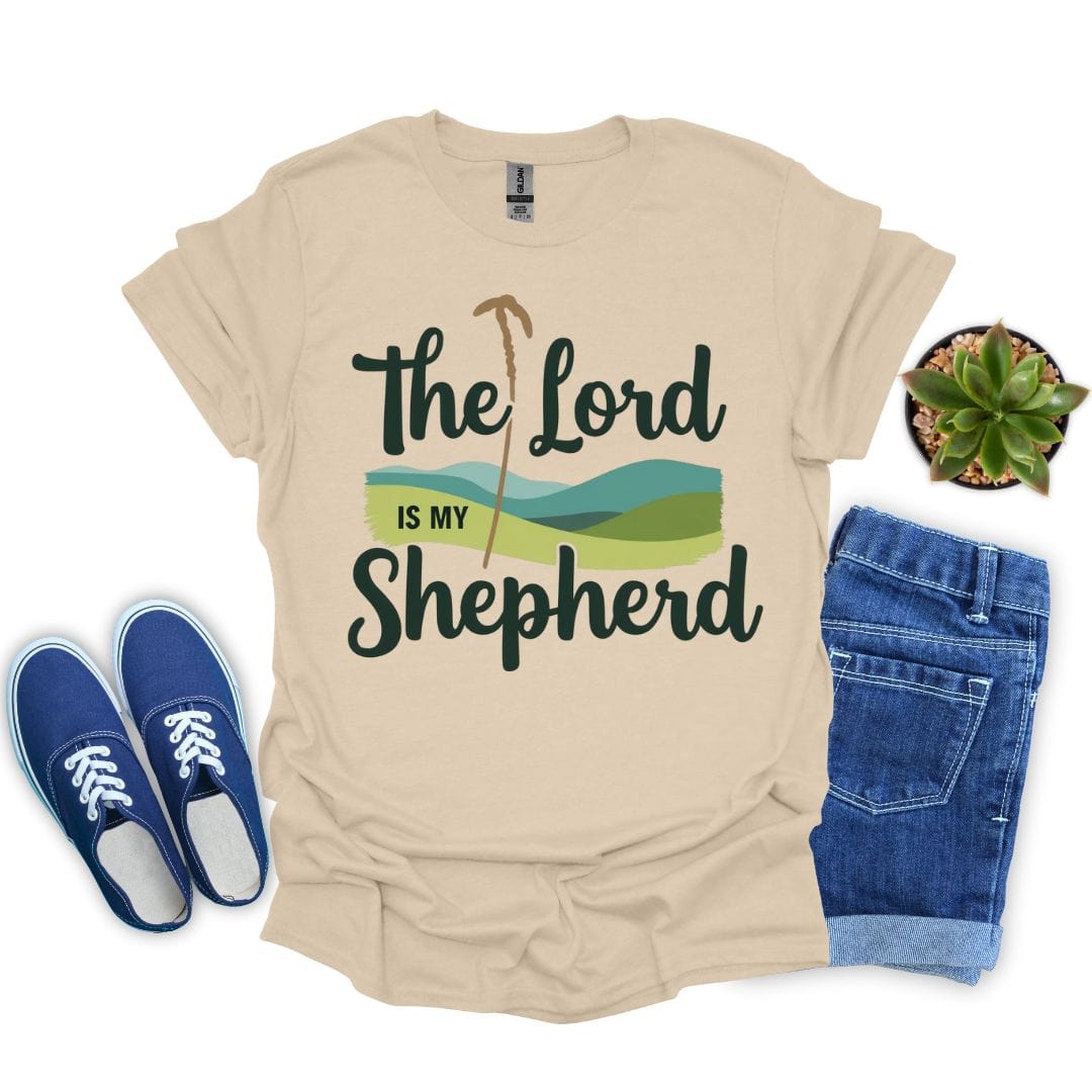 The Lord Is My Shepherd in Green Hill T-shirt