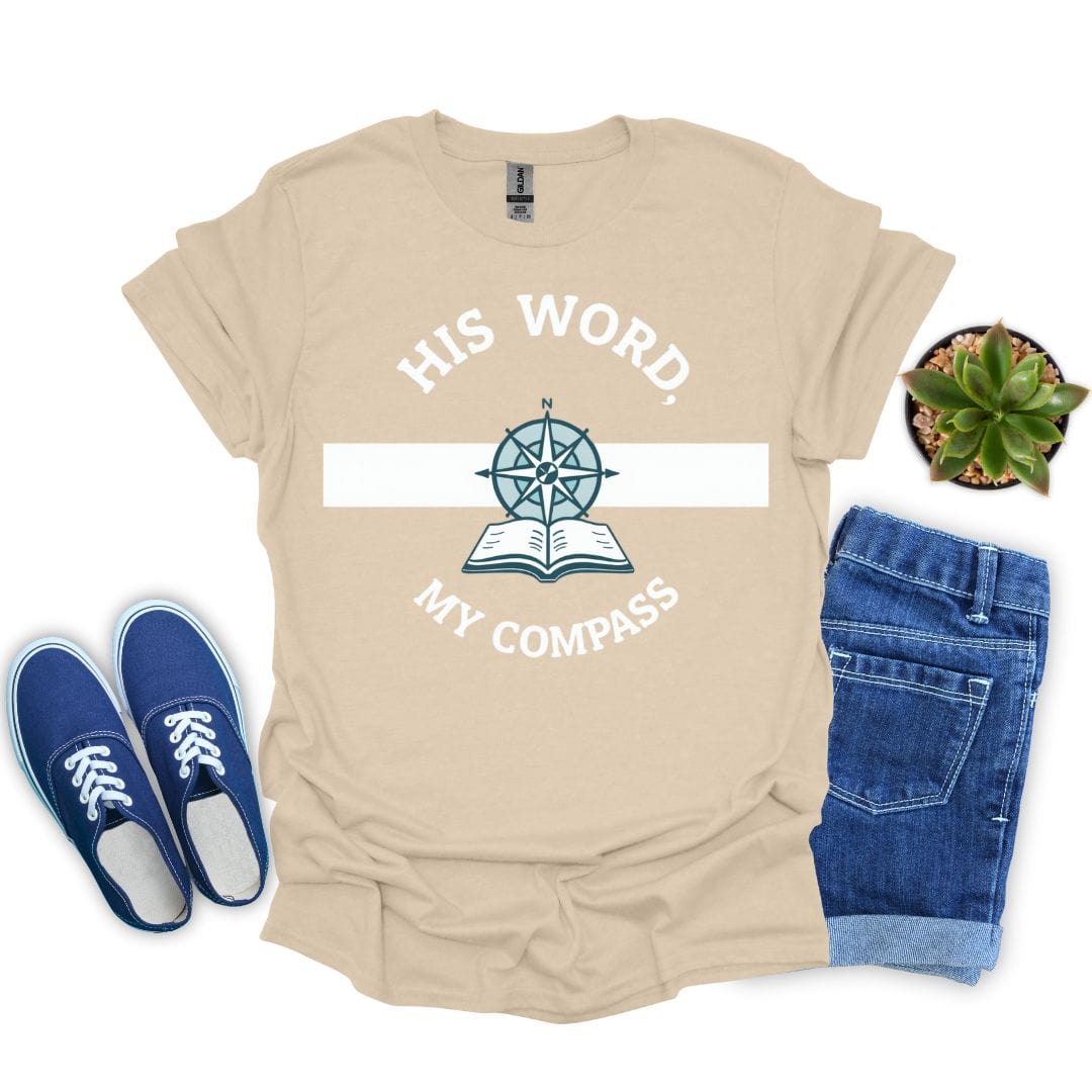 His Word, My Compass With Design T-Shirt
