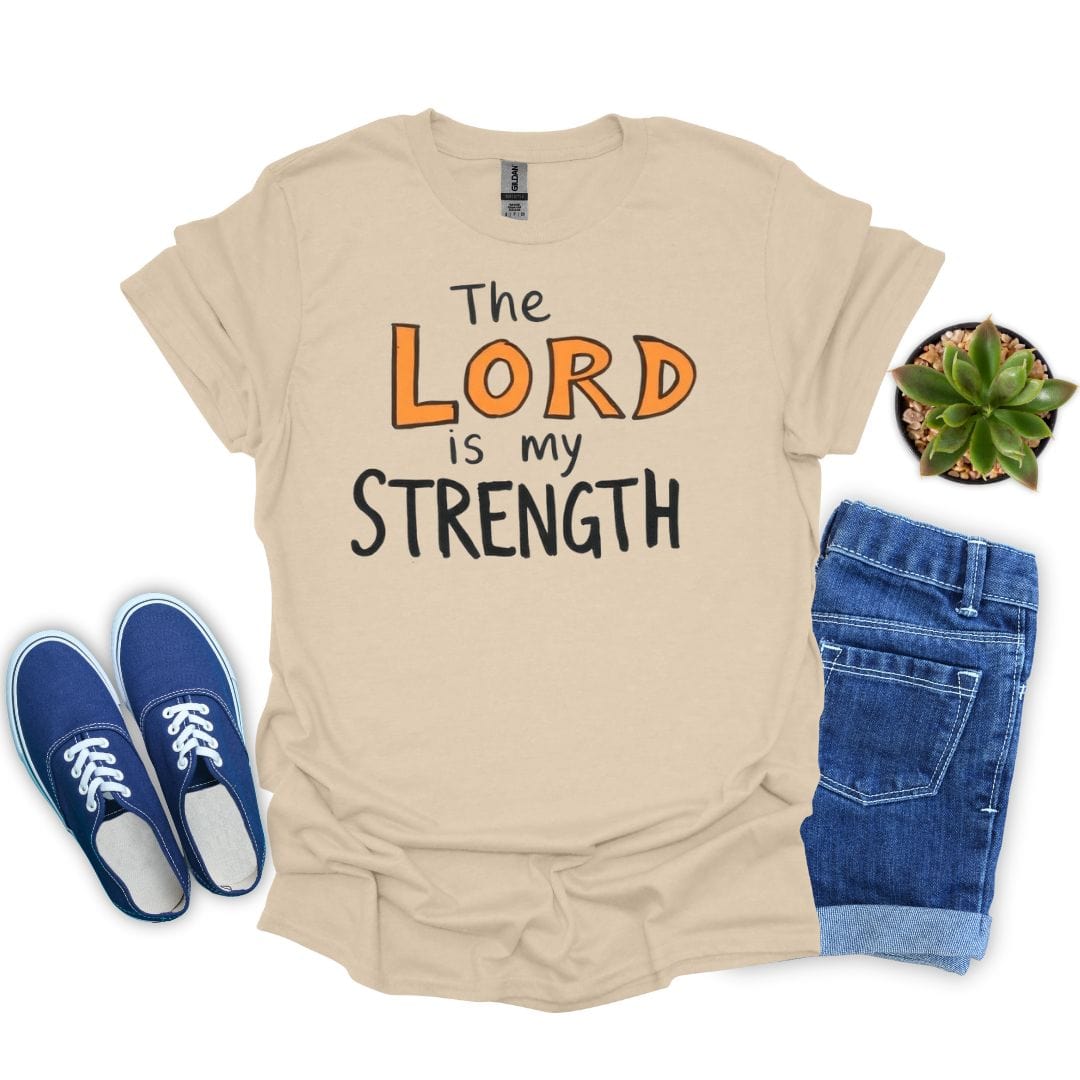 The Lord is My Strength Hand Drawn T-Shirt
