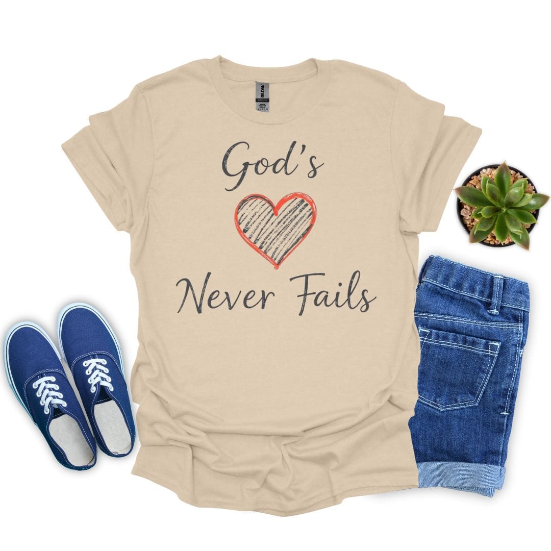 God's Love Never Fails Minimalist T-Shirt